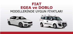 Very affordable prices in Fiat Egea and Doblo models İpeksoy Filo Da!